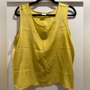 100% Silk Yellow Blouse